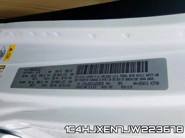 1C4HJXEN7JW223678 фото 2
