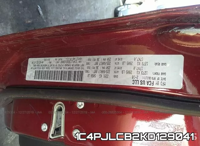 1C4PJLCB2KD129041 фото 10