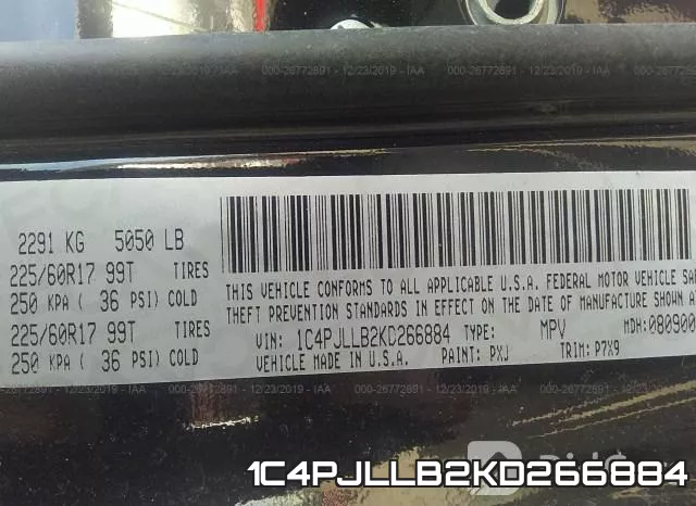 1C4PJLLB2KD266884 фото 10
