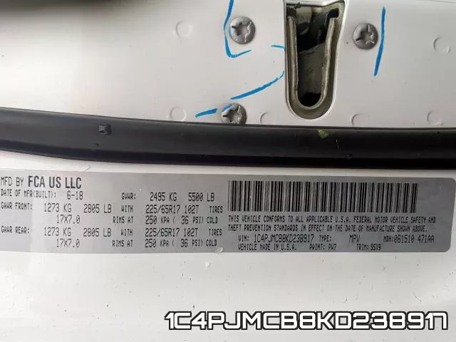 1C4PJMCB8KD238917 фото 2