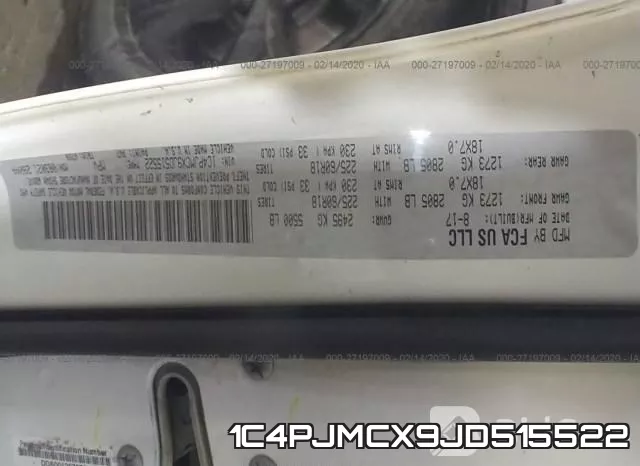1C4PJMCX9JD515522 фото 10