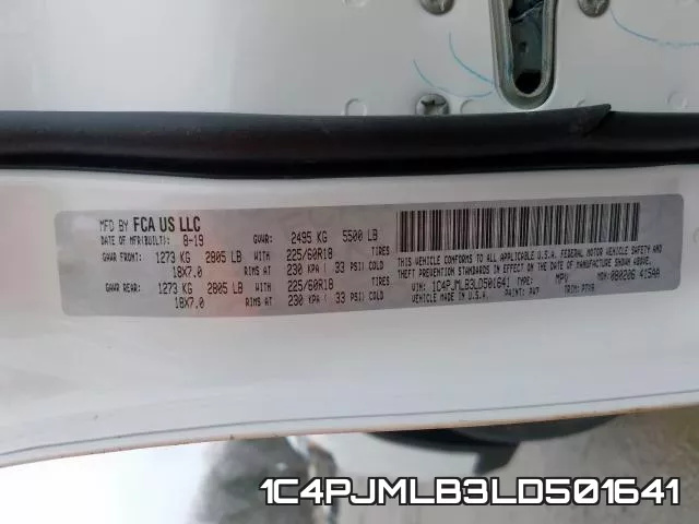 1C4PJMLB3LD501641 фото 2