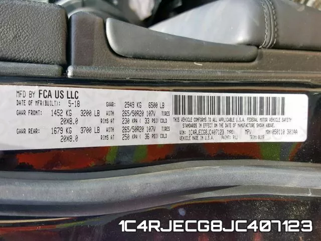 1C4RJECG8JC407123 фото 2