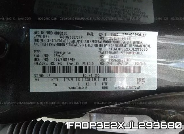 1FADP3E2XJL293680 фото 10