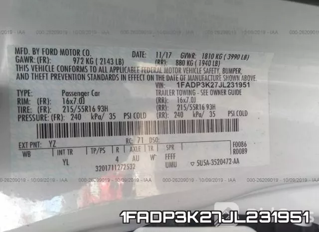 1FADP3K27JL231951 фото 10