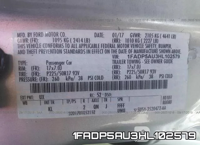 1FADP5AU3HL102579 фото 10