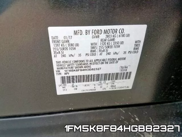 1FM5K8F84HGB82327 фото 2