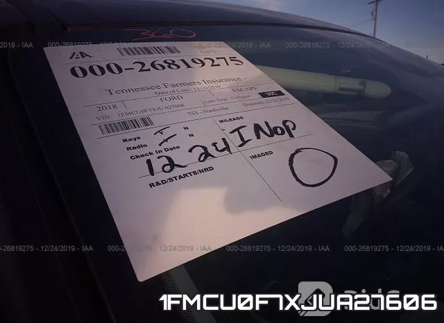 1FMCU0F7XJUA27606 фото 8