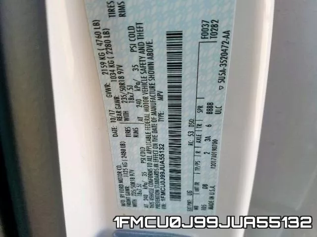 1FMCU0J99JUA55132 фото 2