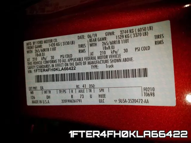 1FTER4FH0KLA66422 фото 2