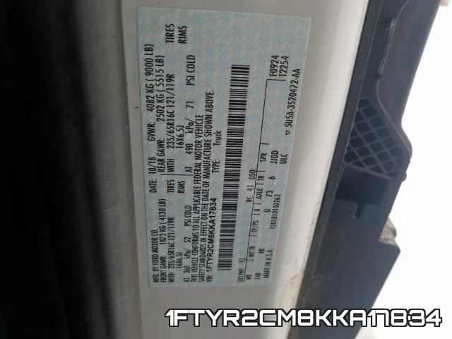 1FTYR2CM8KKA17834 фото 2