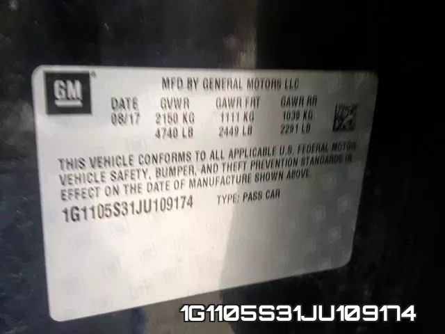 1G1105S31JU109174 фото 2