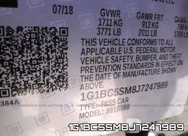 1G1BC5SM8J7247989 фото 10