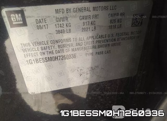 1G1BE5SM0H7260336 фото 10