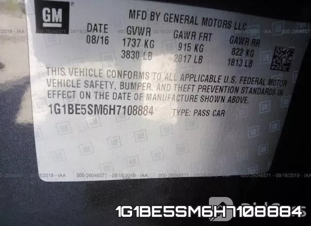 1G1BE5SM6H7108884 фото 10