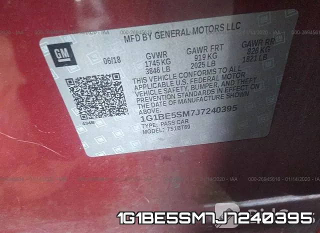 1G1BE5SM7J7240395 фото 10