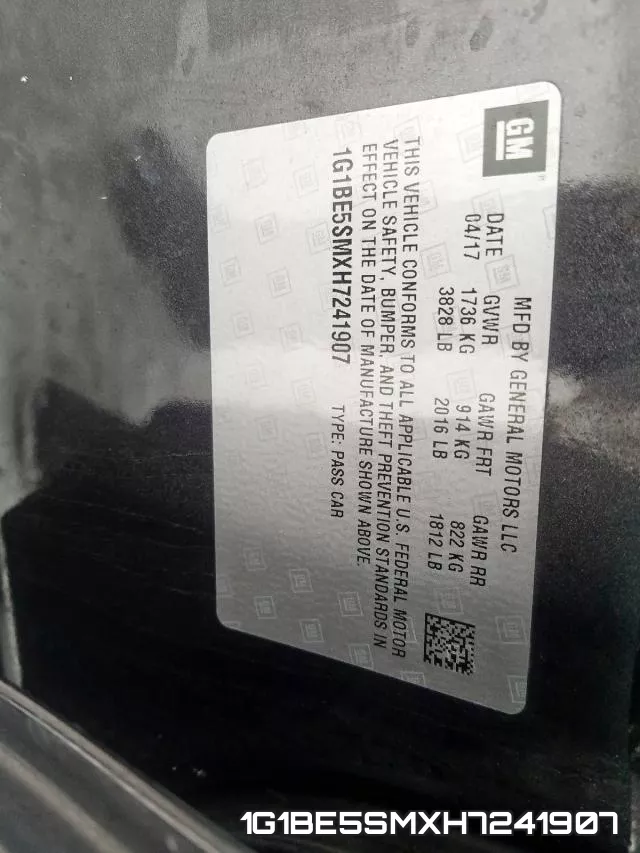 1G1BE5SMXH7241907 фото 2