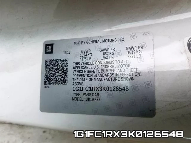 1G1FC1RX3K0126548 фото 2