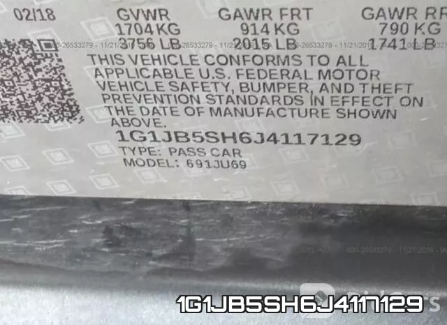 1G1JB5SH6J4117129 фото 10