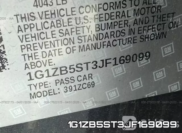 1G1ZB5ST3JF169099 фото 10