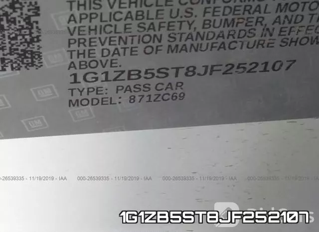 1G1ZB5ST8JF252107 фото 10