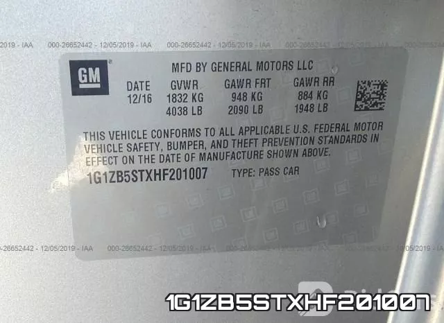 1G1ZB5STXHF201007 фото 10