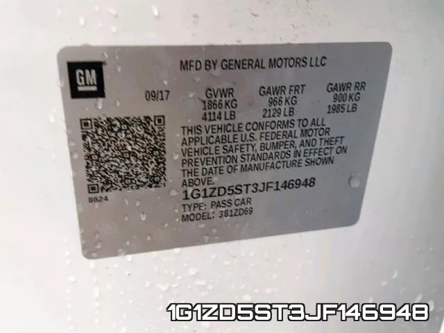 1G1ZD5ST3JF146948 фото 2