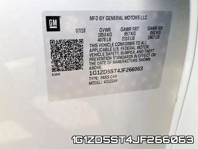1G1ZD5ST4JF266063 фото 2