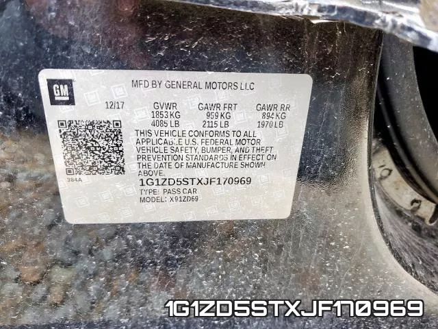 1G1ZD5STXJF170969 фото 2