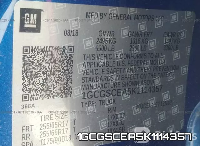 1GCGSCEA5K1114357 фото 10