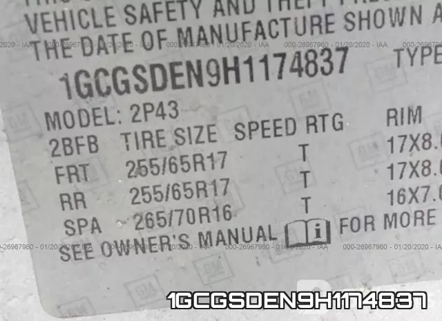 1GCGSDEN9H1174837 фото 10