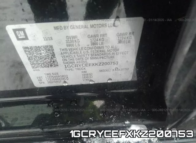 1GCRYCEFXKZ200753 фото 10