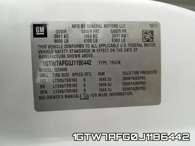 1GTW7AFG0J1186442 фото 2