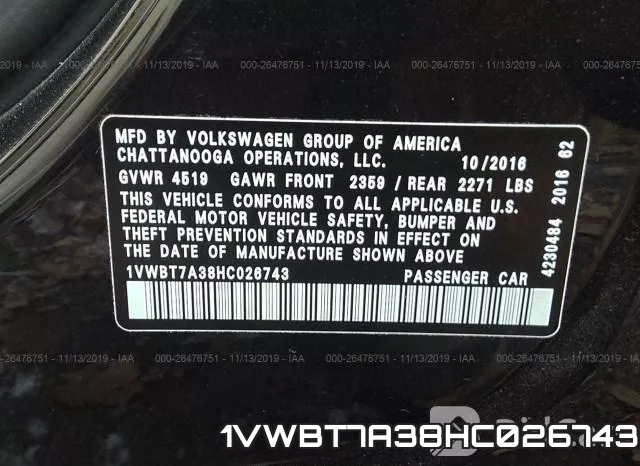 1VWBT7A38HC026743 фото 10