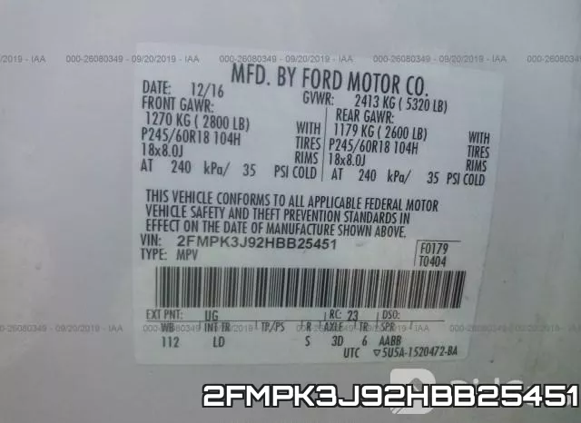 2FMPK3J92HBB25451 фото 10