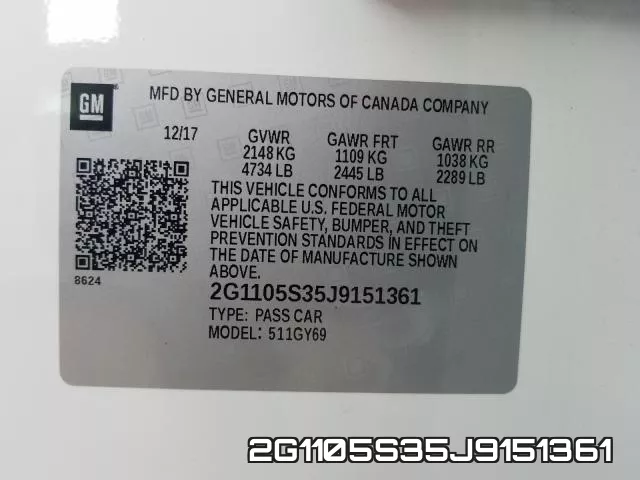 2G1105S35J9151361 фото 2