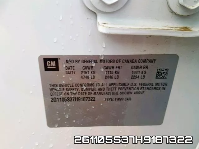 2G1105S37H9187322 фото 2
