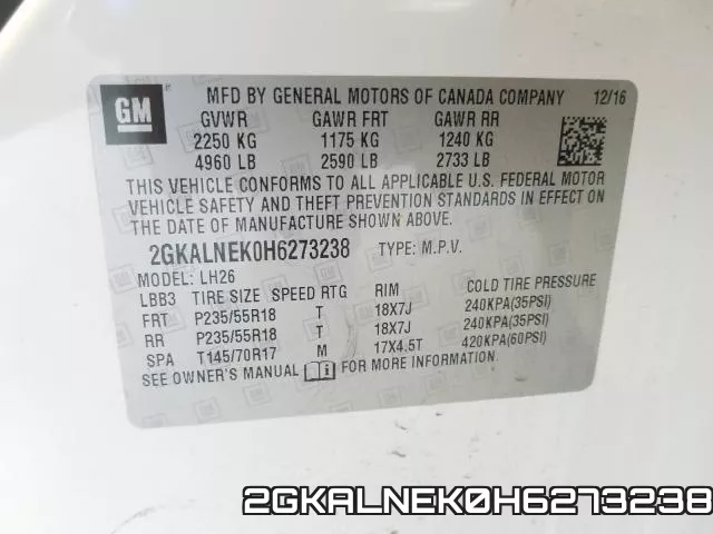 2GKALNEK0H6273238 фото 2