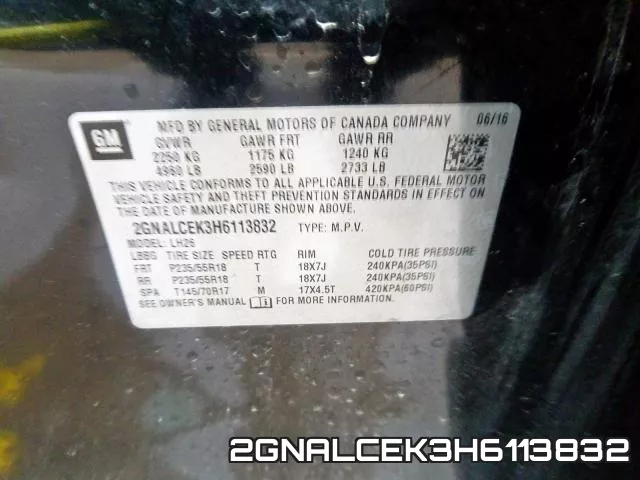 2GNALCEK3H6113832 фото 2