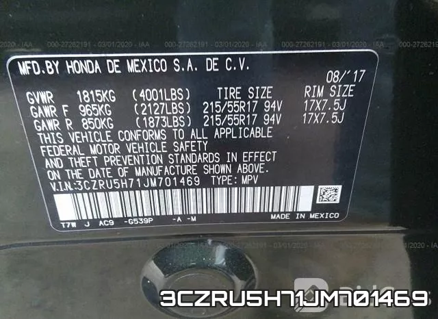 3CZRU5H71JM701469 фото 10