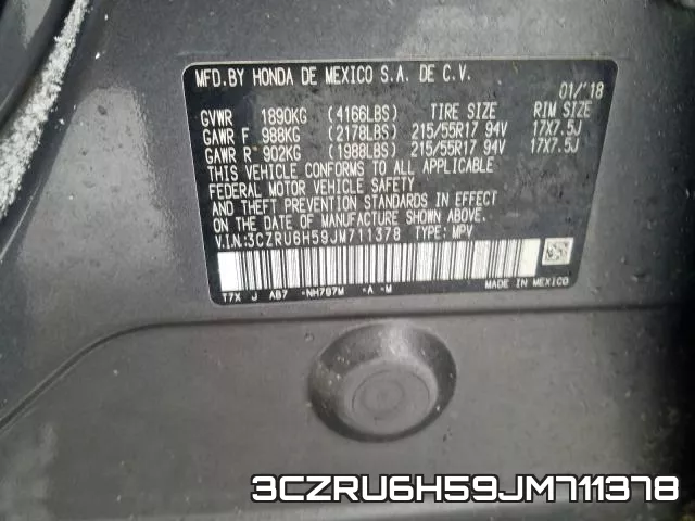 3CZRU6H59JM711378 фото 2
