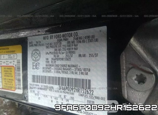3FA6P0D92HR152622 фото 10