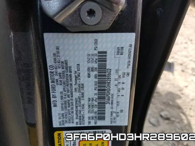 3FA6P0HD3HR289602 фото 2