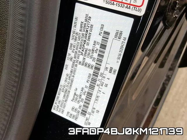 3FADP4BJ0KM121739 фото 2