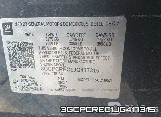 3GCPCREC1JG417315 фото 10