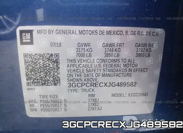 3GCPCRECXJG489582 фото 10