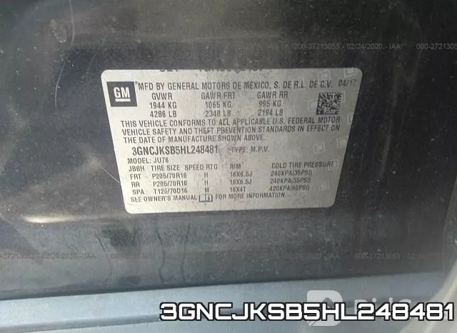 3GNCJKSB5HL248481 фото 10