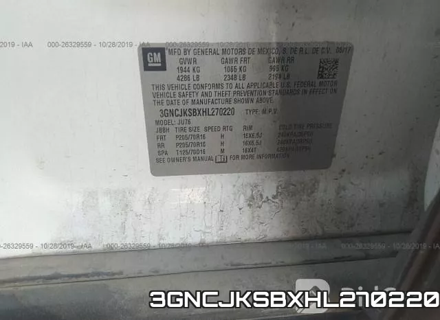 3GNCJKSBXHL270220 фото 10
