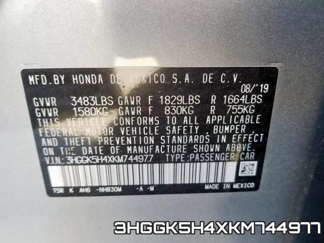 3HGGK5H4XKM744977 фото 2