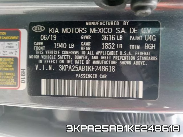 3KPA25AB1KE248618 фото 2